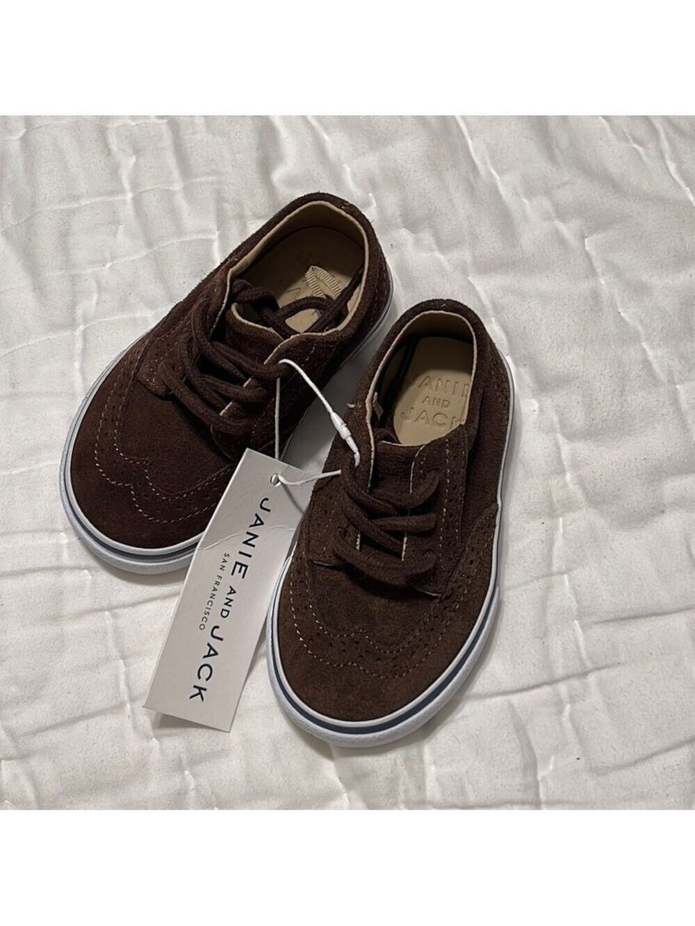 Janie and Jack brown suede shoes
